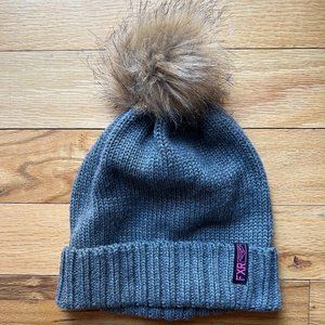 Grey FXR Pom Beanie